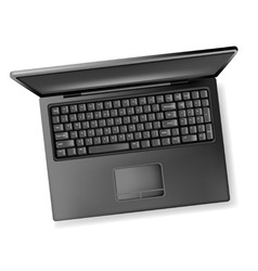 Black design notebook laptop vector image