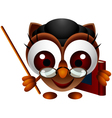 Cute owl presenting vector image