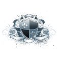 Heraldic shield Heraldic shield vector image
