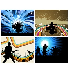 Rock group vector image