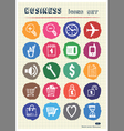 Business shopping and work web icons set vector image