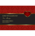 Valentine Invitation card vector image