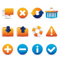 Web icons vector image