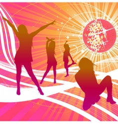 Party girls vector image