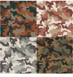Camouflage seamless pattern vector image