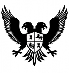 Heraldic bird vector image