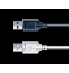 USB wire vector image