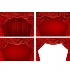 Stage curtains vector image