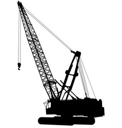 Construction crane vector image
