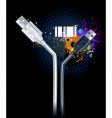 USB wire vector image