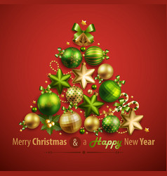 Christmas card with place for text vector image