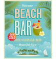 Beach bar vector image
