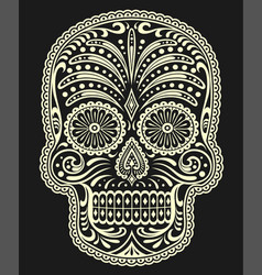 Sugar skull vector image