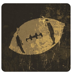 Grunge american football icon vector image