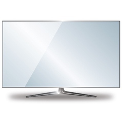 Flat TV vector image