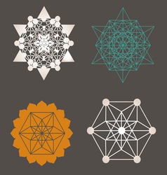 Star Tetrahedron designs vector image