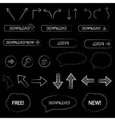 Web design elements vector image