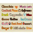 Food and beverages vector image