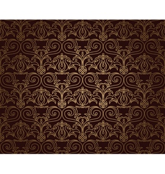 Floral golden ornament vector image