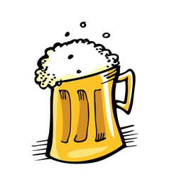 Mug of beer vector image