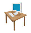 Desk vector image