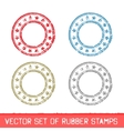 Set of rubber stamps vector image