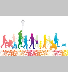 Lifestyle in the city vector image