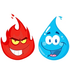 Flame And Water vector image