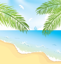 Tropical landscape vector image