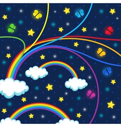 Night background vector image