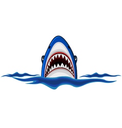 Angry shark Angry shark vector image