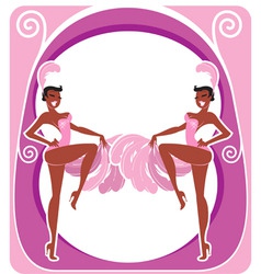 Showgirls poster vector image