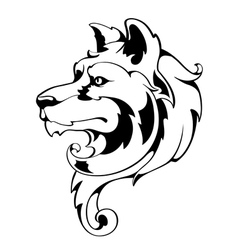 Vintage Wolf vector image