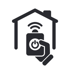 Remote home icon vector image