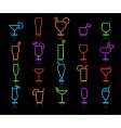 Icon set vector image