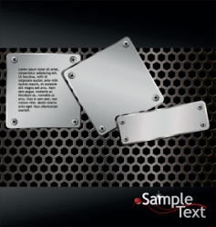 Perforated metal background vector image