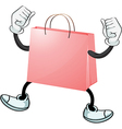 A pink bag vector image