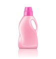 Pink liquid laundry detergent bottle vector image