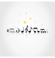 Musical note vector image