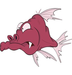 Deep water fish vector image