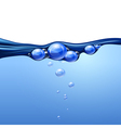 Blue water vector image
