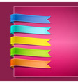 Set of ribbons vector image