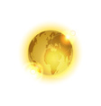 Golden world vector image
