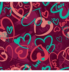 Cute valentines seamless vector image