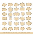 Set of vintage frames vector image
