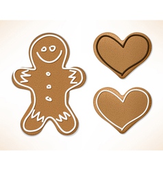 Christmas gingerbreads vector image