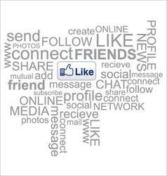 Like background vector image