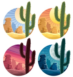 Mexican desert vector image