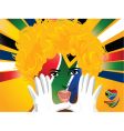 Crowd goes wild south africa vector image