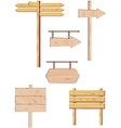 Wooden signboard vector image